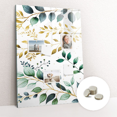 Quadro magnético Padrão de flores
