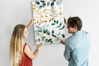 Quadro magnético Padrão de flores