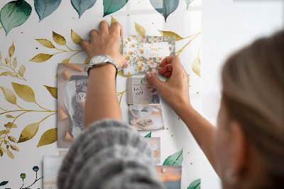 Quadro magnético Padrão de flores