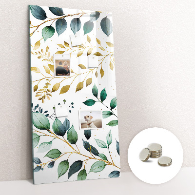 Quadro magnético Padrão de flores