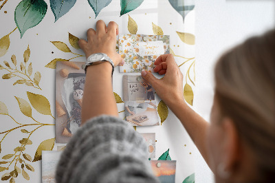 Quadro magnético Padrão de flores