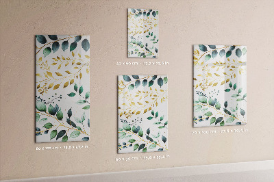 Quadro magnético Padrão de flores