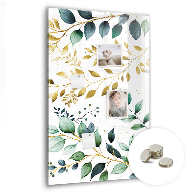 Quadro magnético Padrão de flores