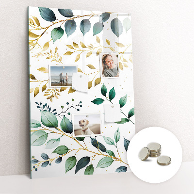 Quadro magnético Padrão de flores