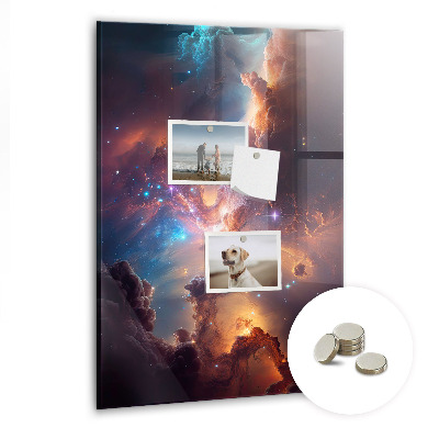 Lousa de vidro magnética Espaço galáctico