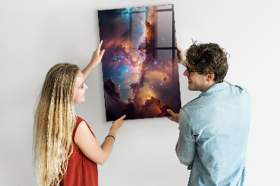 Lousa de vidro magnética Espaço galáctico