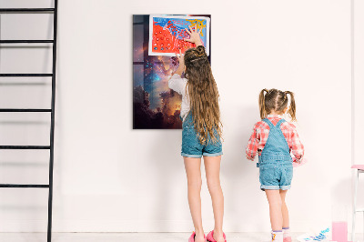 Lousa de vidro magnética Espaço galáctico