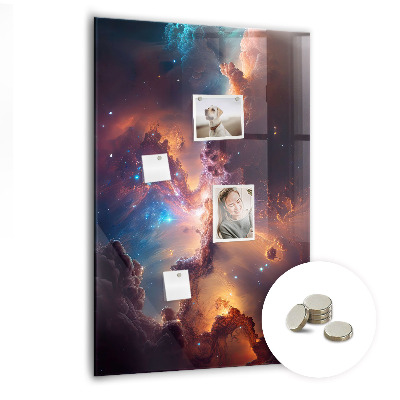 Lousa de vidro magnética Espaço galáctico