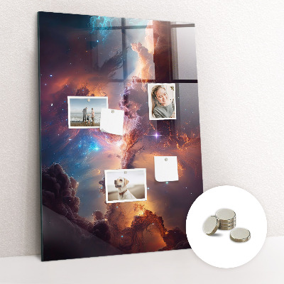 Lousa de vidro magnética Espaço galáctico