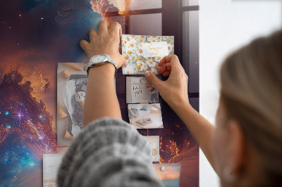 Lousa de vidro magnética Espaço galáctico