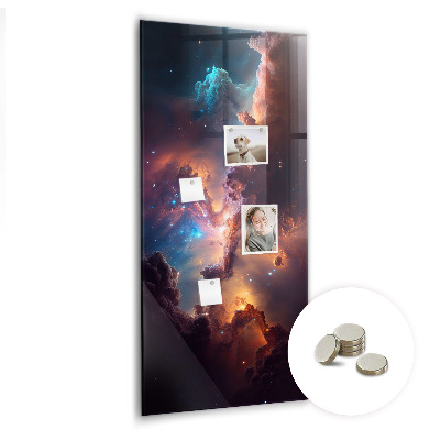 Lousa de vidro magnética Espaço galáctico