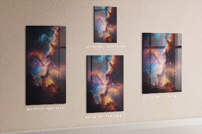 Lousa de vidro magnética Espaço galáctico