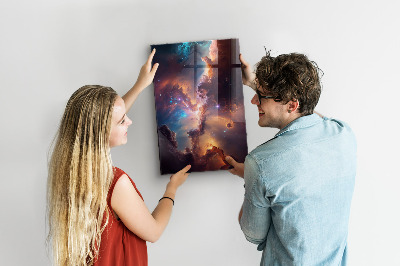 Lousa de vidro magnética Espaço galáctico