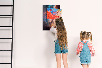 Lousa de vidro magnética Espaço galáctico