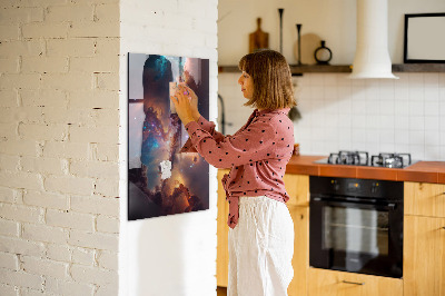 Lousa de vidro magnética Espaço galáctico