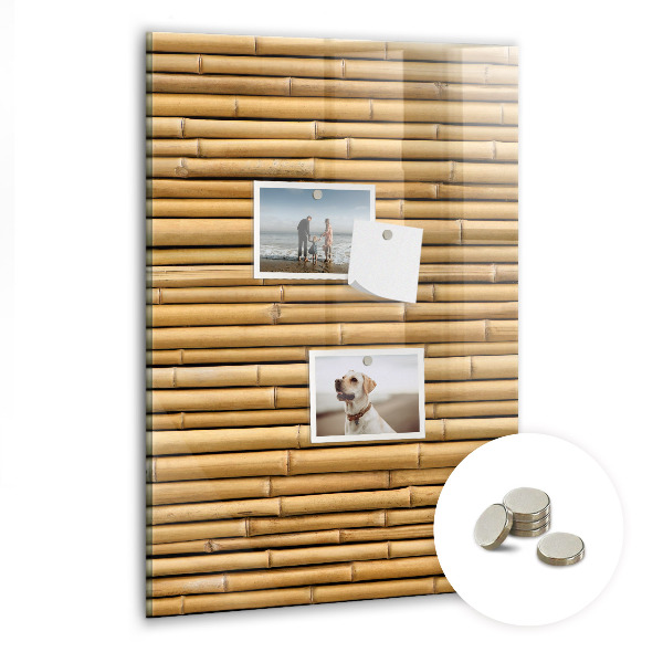 Lousa de vidro magnética Bambu