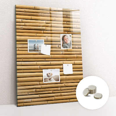 Lousa de vidro magnética Bambu