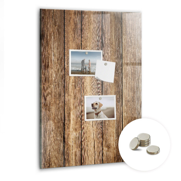 Quadro magnético Textura de madeira