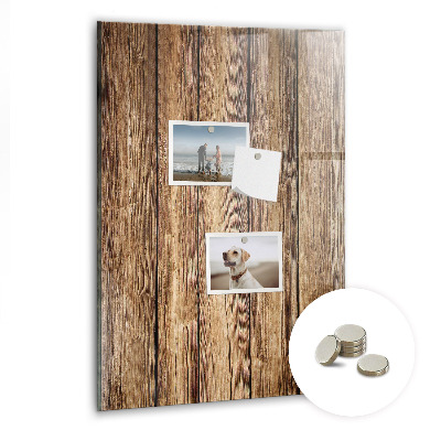 Quadro magnético Textura de madeira