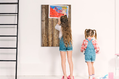 Quadro magnético Textura de madeira
