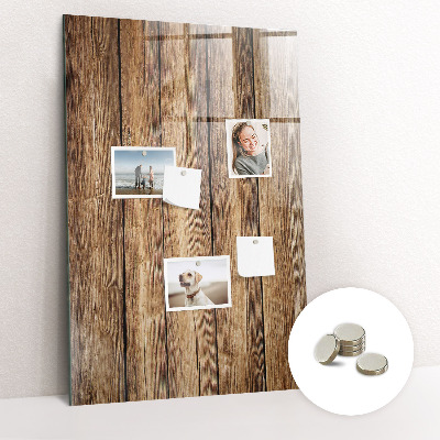 Quadro magnético Textura de madeira