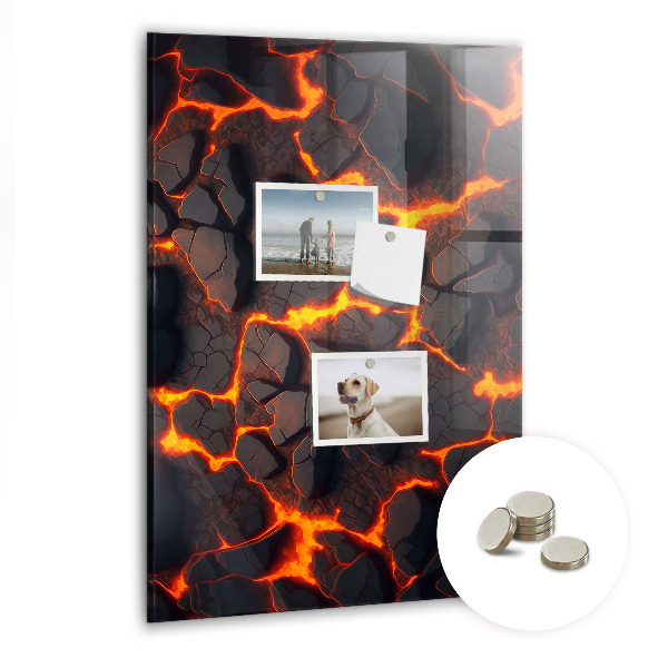 Quadro magnético decorativo Lava vulcânica