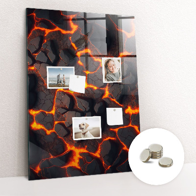 Quadro magnético decorativo Lava vulcânica