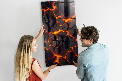 Quadro magnético decorativo Lava vulcânica