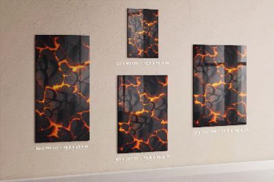 Quadro magnético decorativo Lava vulcânica