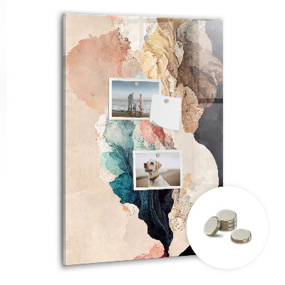 Lousa de vidro magnética Manchas abstratas