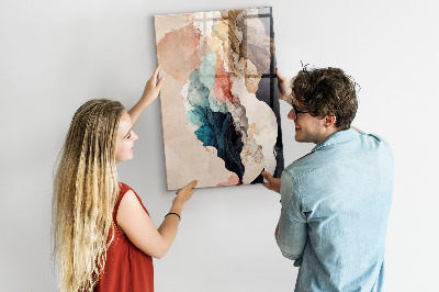 Lousa de vidro magnética Manchas abstratas