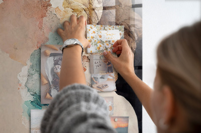 Lousa de vidro magnética Manchas abstratas