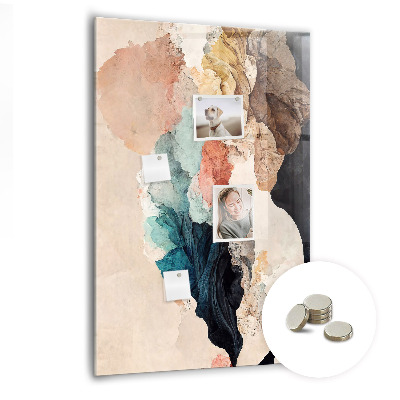 Lousa de vidro magnética Manchas abstratas