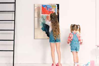 Lousa de vidro magnética Manchas abstratas