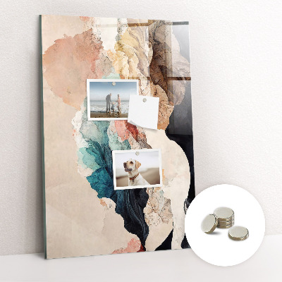 Lousa de vidro magnética Manchas abstratas