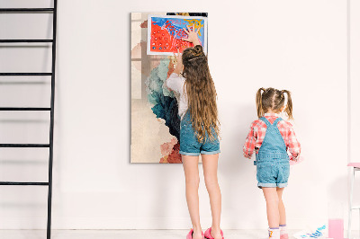 Lousa de vidro magnética Manchas abstratas