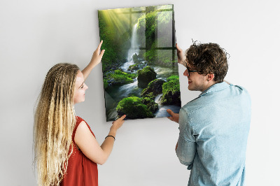 Quadro magnético decorativo Cachoeira com pedras