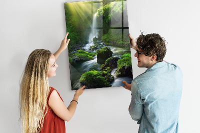 Quadro magnético decorativo Cachoeira com pedras