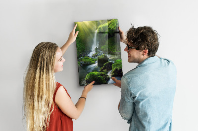 Quadro magnético decorativo Cachoeira com pedras