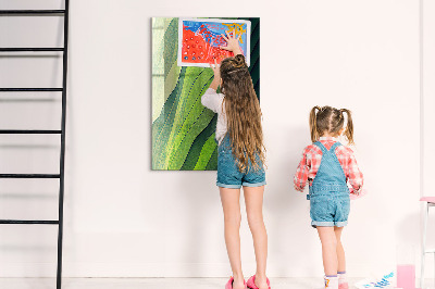 Quadro magnético Linhas paisagem natureza