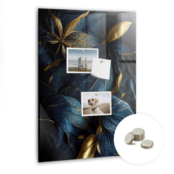 Quadro magnético decorativo Floral escuro