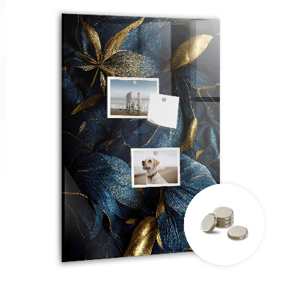 Quadro magnético decorativo Floral escuro