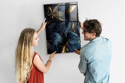 Quadro magnético decorativo Floral escuro