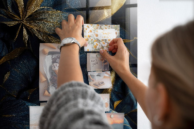 Quadro magnético decorativo Floral escuro