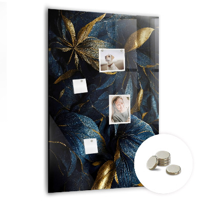 Quadro magnético decorativo Floral escuro