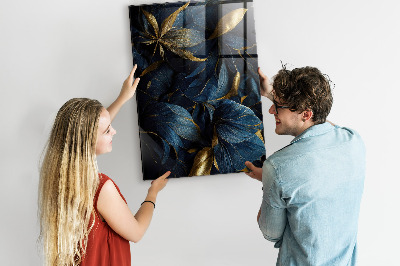 Quadro magnético decorativo Floral escuro