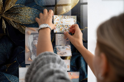 Quadro magnético decorativo Floral escuro