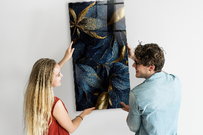 Quadro magnético decorativo Floral escuro