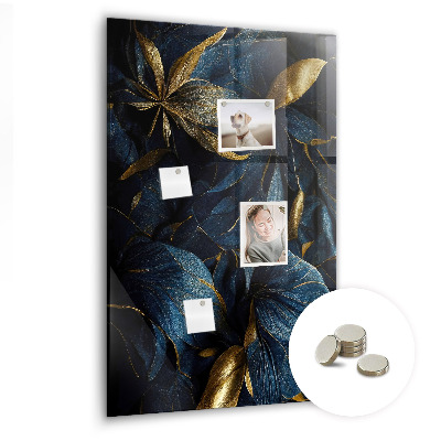 Quadro magnético decorativo Floral escuro