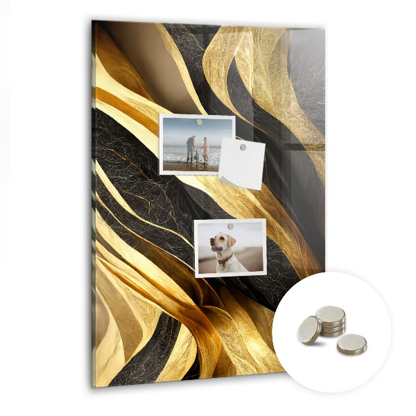 Lousa de vidro magnética Linhas abstratas